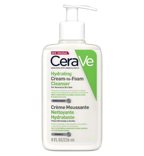 CeraVe Hydrating Cream To Foam Cleanser-237ml