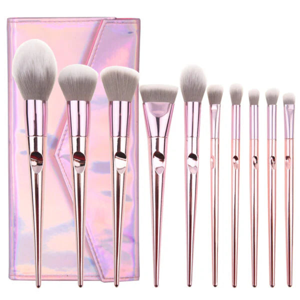 Chrome 10pcs Brushes Set