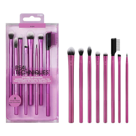 Real Techniques Everyday Eye Essentials 8 Piece Makeup Brush Set