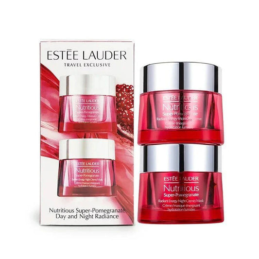 Estee Lauder Nutritious Super-Pomegranate Day ＆ Night Radiance Set – 50 ml x 2