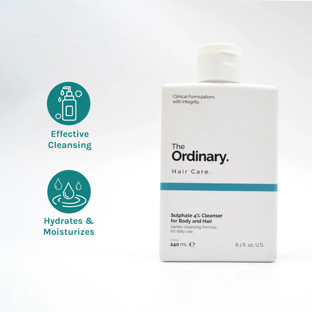 The Ordinary Sulphate 4% Shampoo Cleanser For Body & Hair-240ml