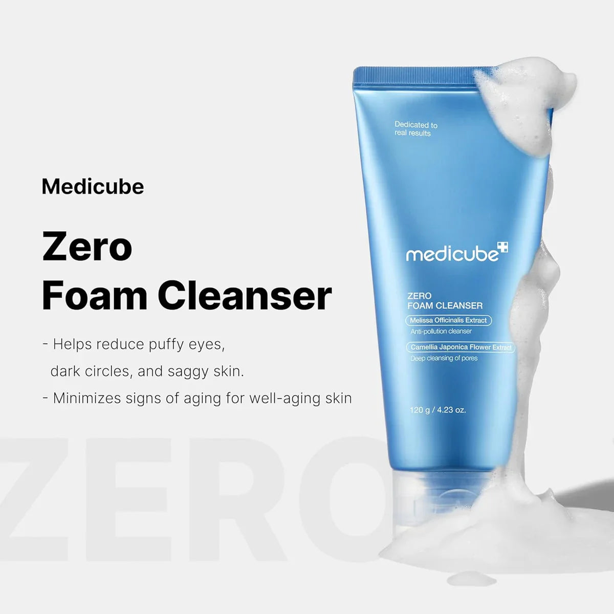 Medicube Zero Foam Cleanser | Pore-Tightening Daily Facial Cleanser For Sensitive Skin