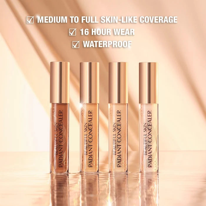 Charlotte Tilbury Beautiful Skin Medium to Full Coverage Radiant Concealer with Hyaluronic Acid