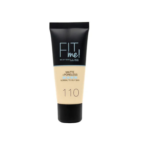 Maybelline Fit Me Liquid Foundation – Matte & Poreless  Oil Control | 12-Hour Wear