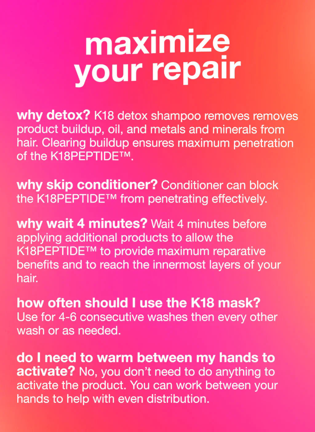K18 Leave-In Molecular Repair Hair Mask-50ml