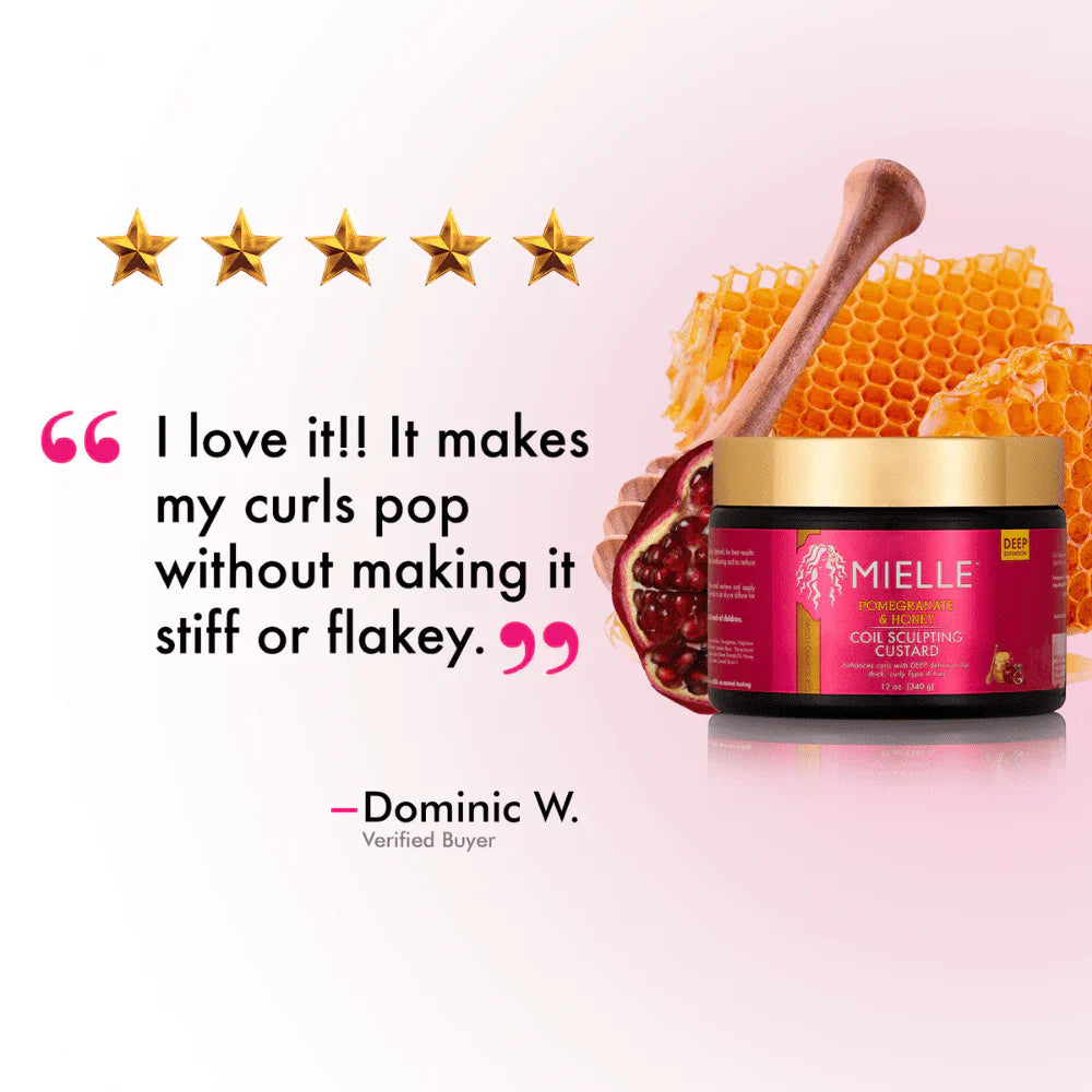 Mielle Pomegranate & Honey Coil Sculpting Custard - 340g