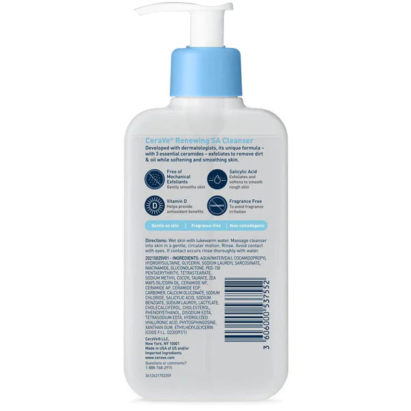 CeraVe Renewing SA Cleanser– 237ml