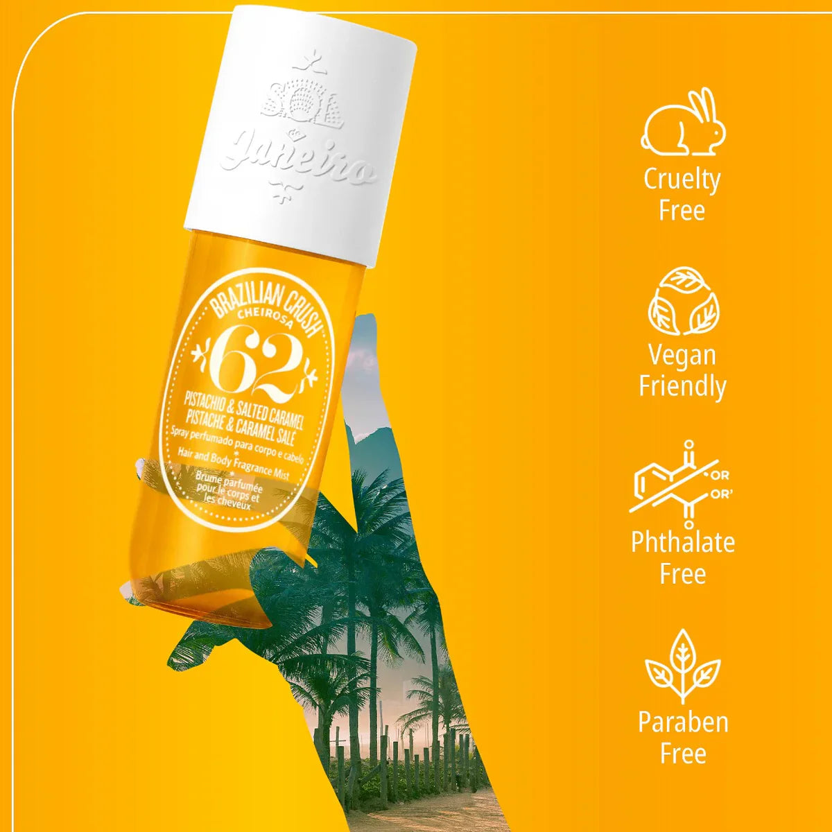 Sol De Janeiro Brazilian Crush Cheirosa ’62  Fragrance Mist-90ml