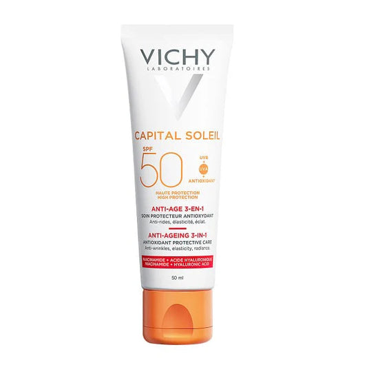 Vichy Capital Soleil Anti-Ageing 3-In-1 Antioxidant Care SPF50 50ml